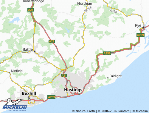 MICHELIN Westfield map - ViaMichelin
