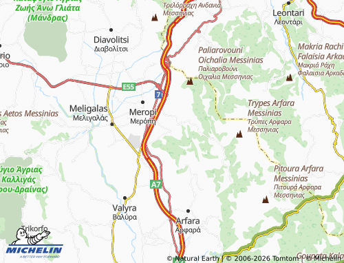 MICHELIN Katsaros map - ViaMichelin