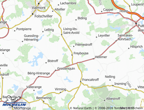 Mappa MICHELIN Freybouse - ViaMichelin