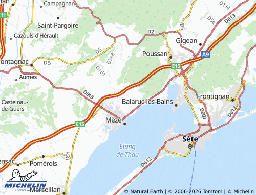 Mapa MICHELIN Loupian - ViaMichelin