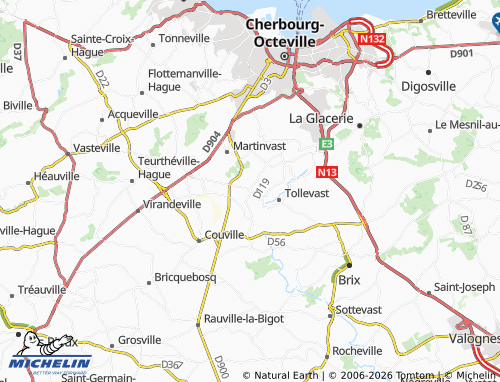 Mapa MICHELIN Hardinvast - ViaMichelin