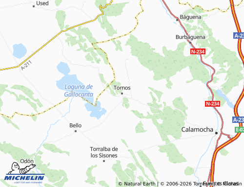 MICHELIN-Landkarte Tornos - ViaMichelin
