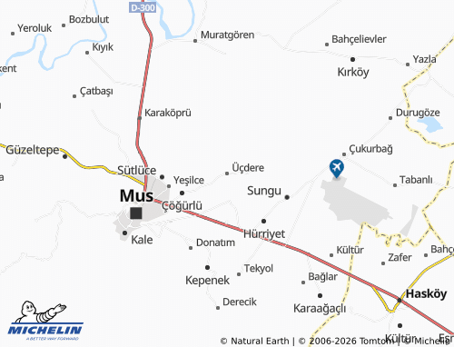 MICHELIN Üçdere map - ViaMichelin