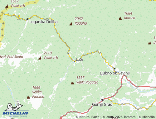 MICHELIN Raduha map - ViaMichelin
