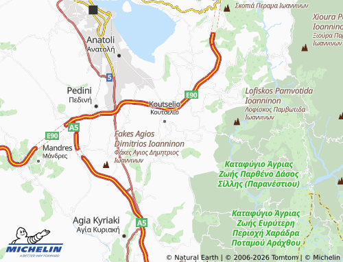 MICHELIN Goritsa map - ViaMichelin