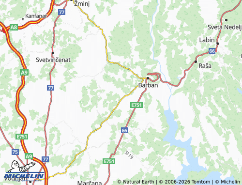 Kaart MICHELIN Želiski - ViaMichelin