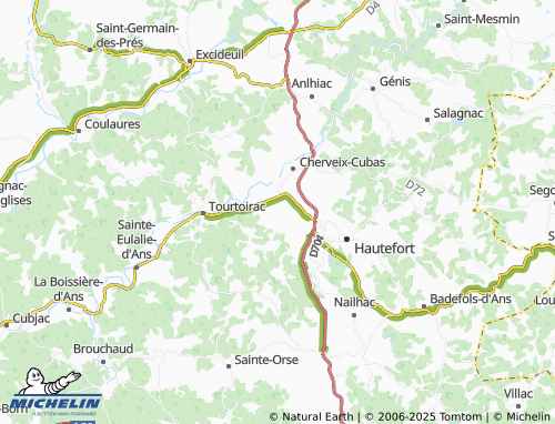 Carte MICHELIN Mongiaud - ViaMichelin