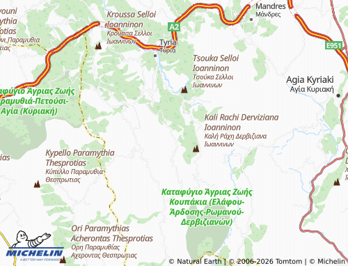 Mappa MICHELIN Agios Andreas - ViaMichelin
