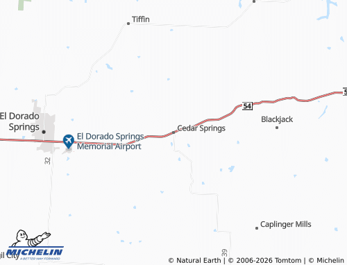 Mapa MICHELIN Cedar Springs - ViaMichelin