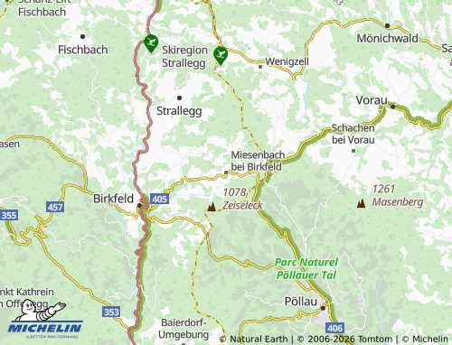Mappa MICHELIN Miesenbach bei Birkfeld - ViaMichelin