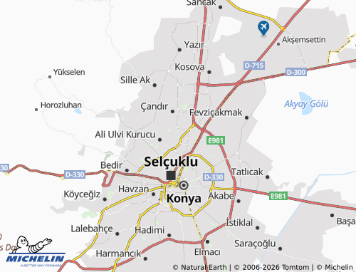 MICHELIN Selahaddini Eyyubi map - ViaMichelin
