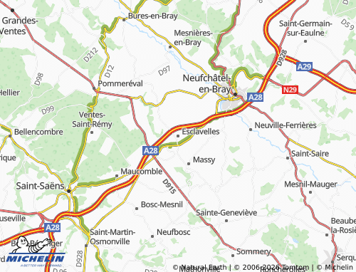 Mapa MICHELIN Esclavelles - ViaMichelin