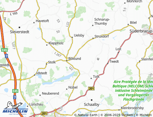 MICHELIN Kattbek map - ViaMichelin