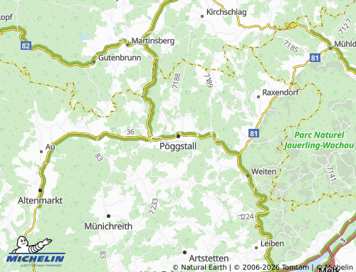 Mapa MICHELIN Pöggstall - ViaMichelin
