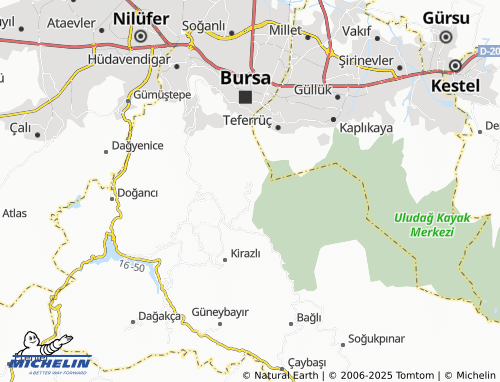 MICHELIN Süleymaniye map - ViaMichelin