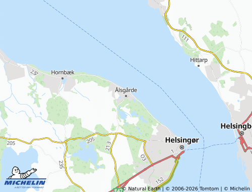 MICHELIN-Landkarte Ålsgårde - ViaMichelin