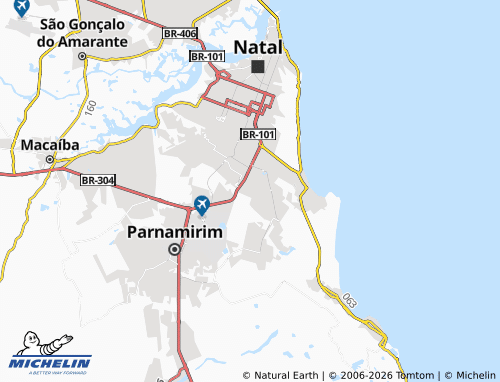Mappa MICHELIN Parque do Pitimbu - ViaMichelin