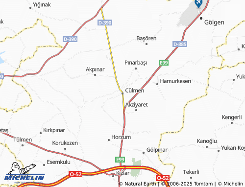 MICHELIN Cülmen map - ViaMichelin