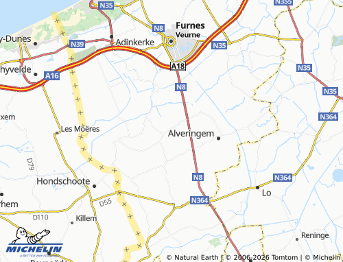 Mapa MICHELIN Vinkem - ViaMichelin