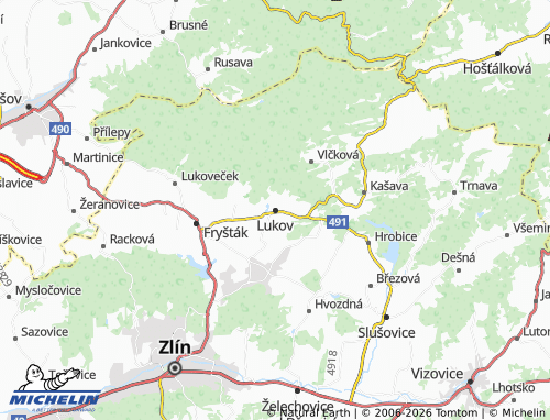 Mappa MICHELIN Lukov - ViaMichelin