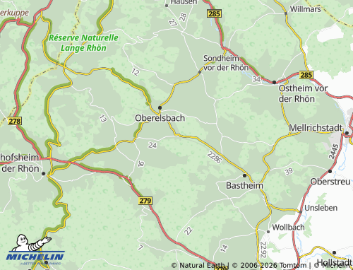 MICHELIN Unterelsbach map - ViaMichelin