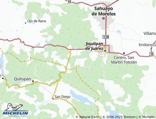 MICHELIN Santa Bárbara map - ViaMichelin