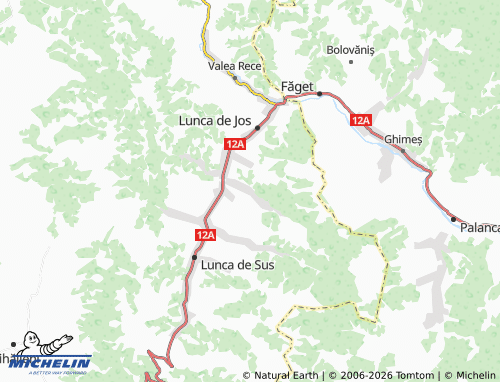 Mappa MICHELIN Valea Boroș - ViaMichelin