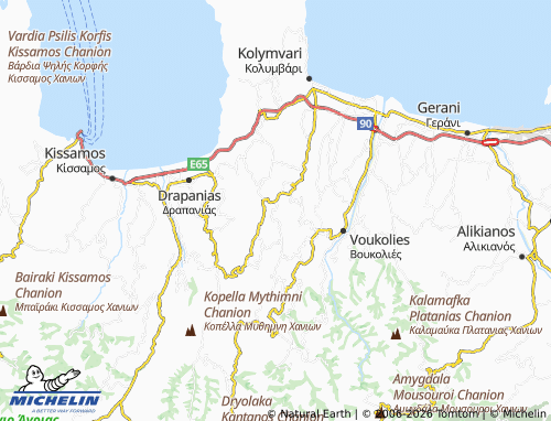 MICHELIN Agios Antonios map - ViaMichelin