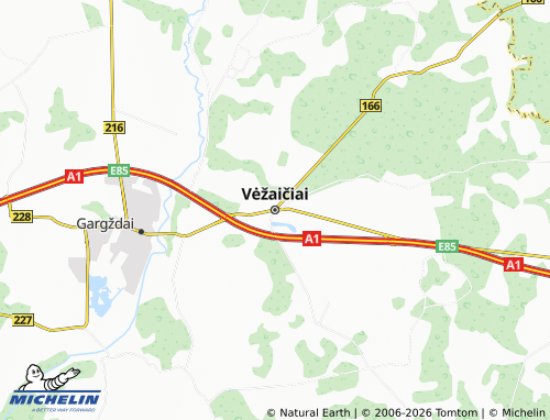 Mappa MICHELIN Vėžaičiai - ViaMichelin