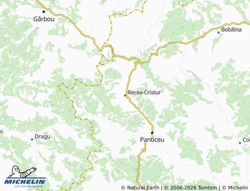 Carte MICHELIN Recea-Cristur - ViaMichelin