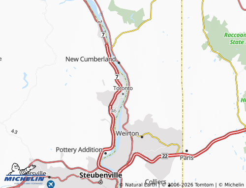 Mapa MICHELIN Toronto - ViaMichelin
