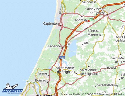 Mappa MICHELIN Labenne - ViaMichelin
