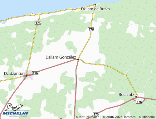 Mappa MICHELIN Dzilam González - ViaMichelin