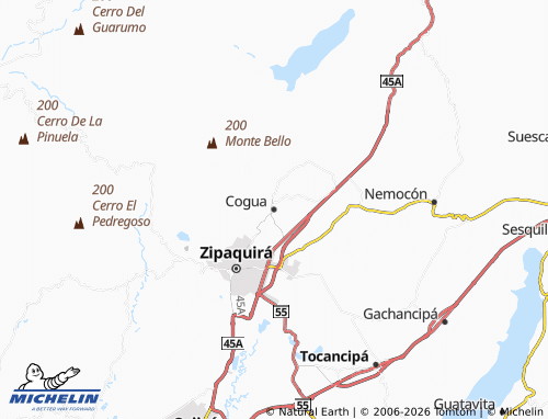 Mappa MICHELIN Cogua - ViaMichelin