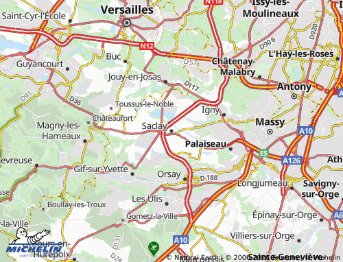 Mapa MICHELIN Saclay - ViaMichelin