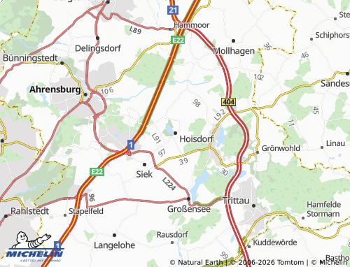 MICHELIN Hoisdorf map - ViaMichelin