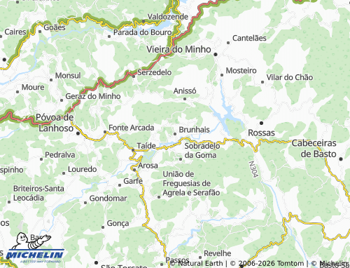 Mapa MICHELIN Brunhais - ViaMichelin