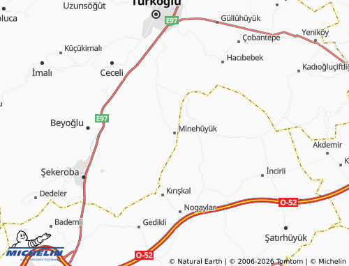 Mappa MICHELIN Minehüyük - ViaMichelin