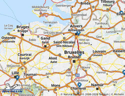 Mapa MICHELIN Dendermonde - ViaMichelin