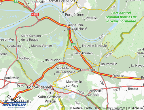 MICHELIN-Landkarte Saint-Thurien - ViaMichelin