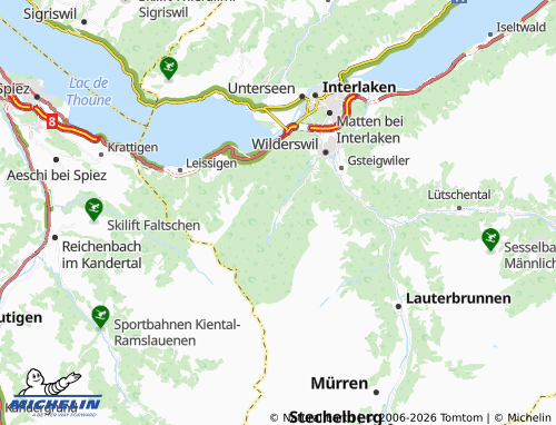 MICHELIN-Landkarte Saxeten - ViaMichelin