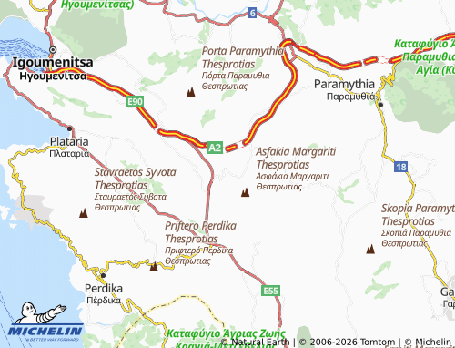 Carte MICHELIN Mesovouni - ViaMichelin
