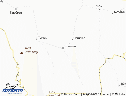 MICHELIN Hursunlu map - ViaMichelin