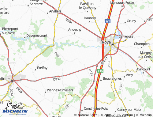 Carte MICHELIN Armancourt - ViaMichelin