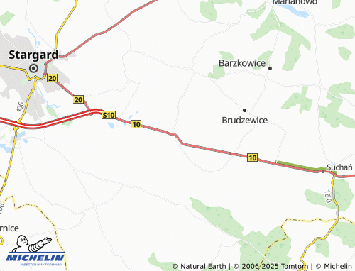 MICHELIN Krąpiel map - ViaMichelin