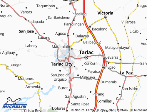 MICHELIN Binauganan map - ViaMichelin