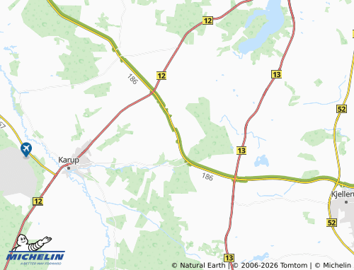 MICHELIN Havredal map - ViaMichelin
