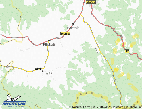 Carte MICHELIN Gjylekar - ViaMichelin