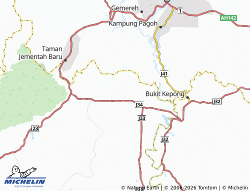 Mapa MICHELIN Felda Seri Ledang - ViaMichelin