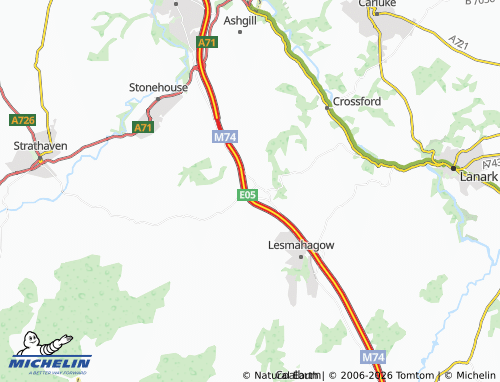 MICHELIN Kirkmuirhill map - ViaMichelin